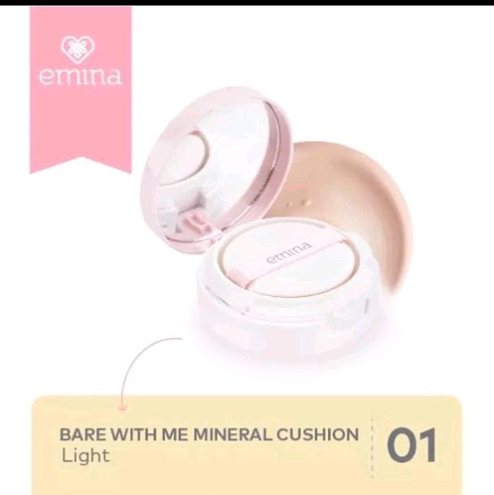 Gambar Emina BARE With Me Mineral CUSHION Hidrasi - 01 Light, . dari fhitryashop undefined Tokopedia