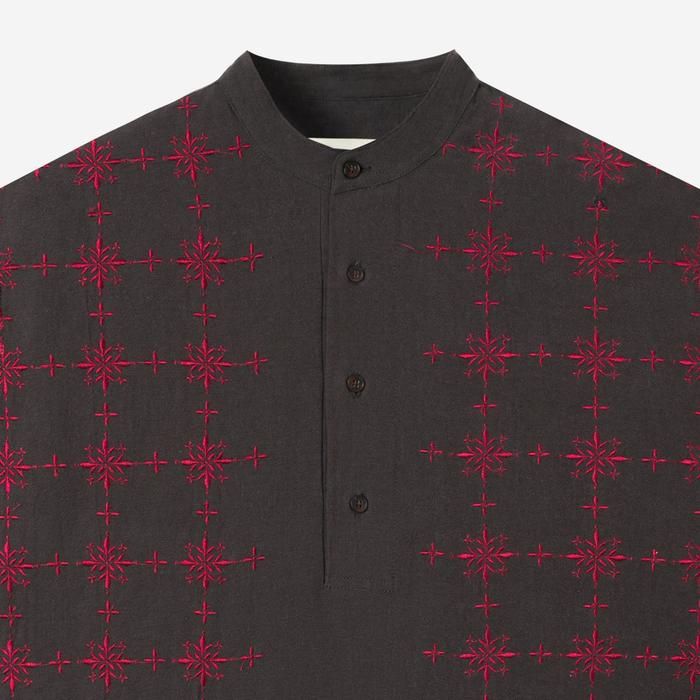 Gambar DUHA Kemeja Koko Lengan Panjang - Ehab - Dark Grey - L dari Duha Muslim Wear undefined Tokopedia