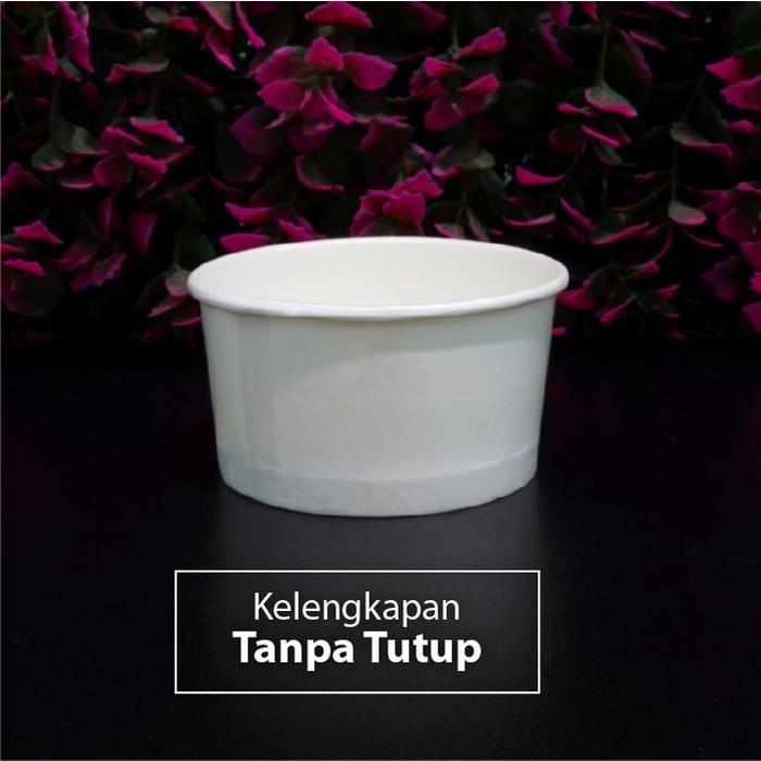Gambar Pak isi 50 pcs - Cup 5oz Es Krim Polacup - 5 oz Gelas Kertas Yogurt - tanpa Tutup dari E-QuPack undefined 4 Tokopedia