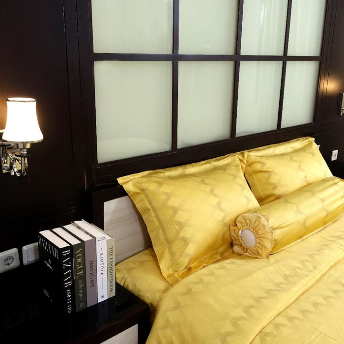 Gambar [BED AND BUTTER] bed cover set sprei - Radiant Joy tencel 60's - Sprei Set + 1SB 1SG, 100 x 200 x 35 dari bedandbutter.id undefined Tokopedia