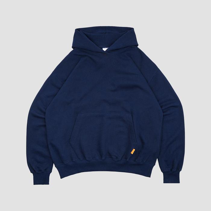 Gambar Heavyweight Studio Hoodie Boxy Fit 375 Gsm Super Heavy Fleece Dark Navy - S dari Heavyweight Studio undefined Tokopedia