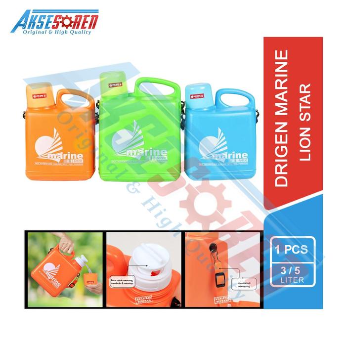 Gambar Aksesoren Drigen Marine Lion Star [3 Liter/5 Liter] / Tempat Air Minum MR-1 MR-2 Marine Bottle Drigen Kosong Botol Air Tempat Minyak Sayur Lionstar Plastik Multifungsi - 5 Liter dari Aksesoren Kab. Indramayu Tokopedia