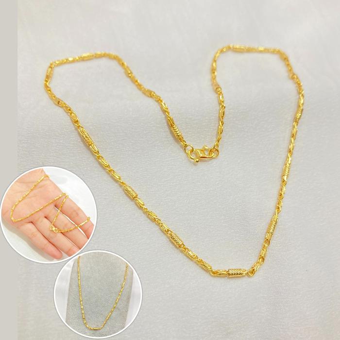 Gambar Kalung Bambu 24 Karat Lapis Emas Xuping Aksesoris Perhiasan Wanita dari MISS ACC undefined Tokopedia