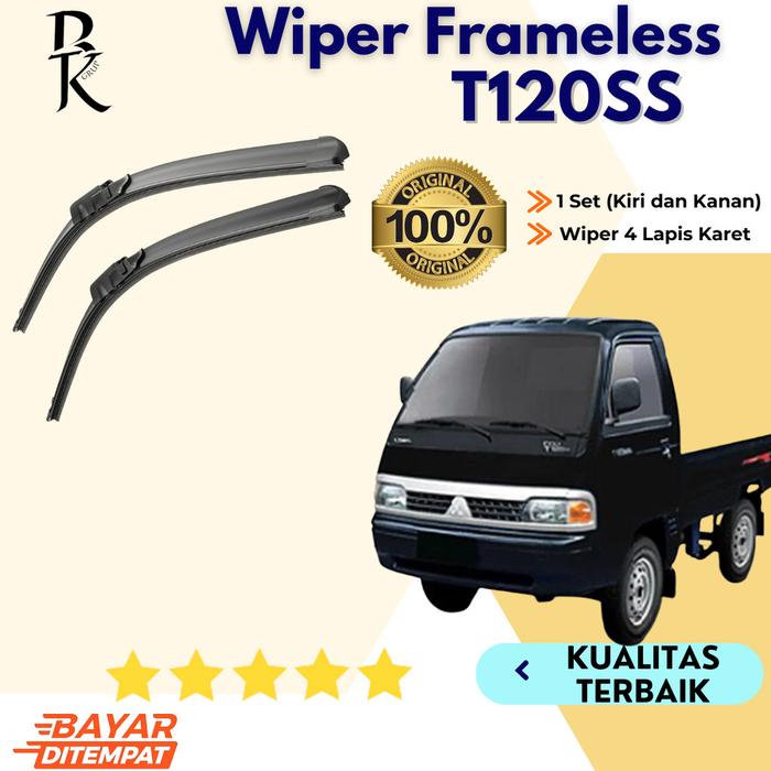 Gambar Wiper t120ss Sapuan Kaca Mobil Model Frameless Banana Karet 1 Set Wifer SS Variasi Mobil Mitsubishi T 120 SS Pick up Air Besi Kendaraan Motorcycle - Not Specified dari BRKT GRUP undefined Tokopedia