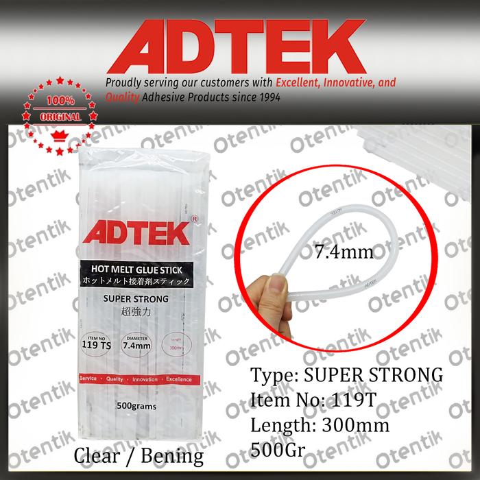 Gambar ISI REFILL LEM TEMBAK BAKAR 7.4MM X 30CM PUTIH - GLUE STICK KECIL - Warna dari Otentik teknik undefined Tokopedia