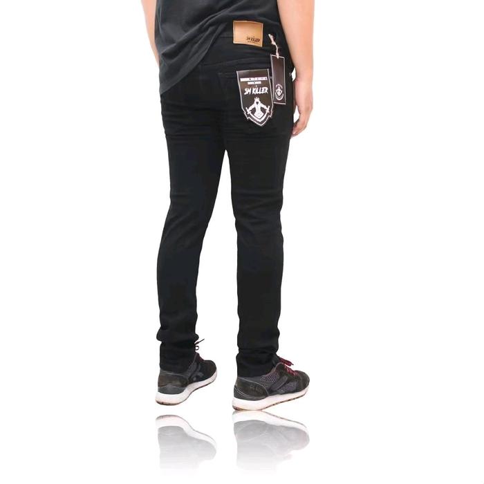 Gambar Denim Pants Bio Washing Jeans Stretch Celana Nyaman Panjang SlimFit Pria Distro Bandung Ready Size 27-34 Skinny Pensil - hitam, S (27-28) dari S1 project undefined Tokopedia