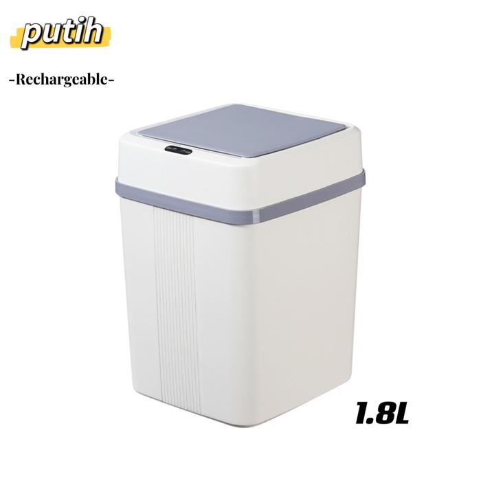 Gambar p plus (menggunakan colokan USB) tempat sampah inframerah 18L/diskon 50%/tong sampah otomatis/tempat sampah ruangan/peralatan rumah tangga/tempat sampah menarik/tempat sampah teknologi/tempat sampah dapur - putih dari Toni-Shop_NEW undefined Tokopedia