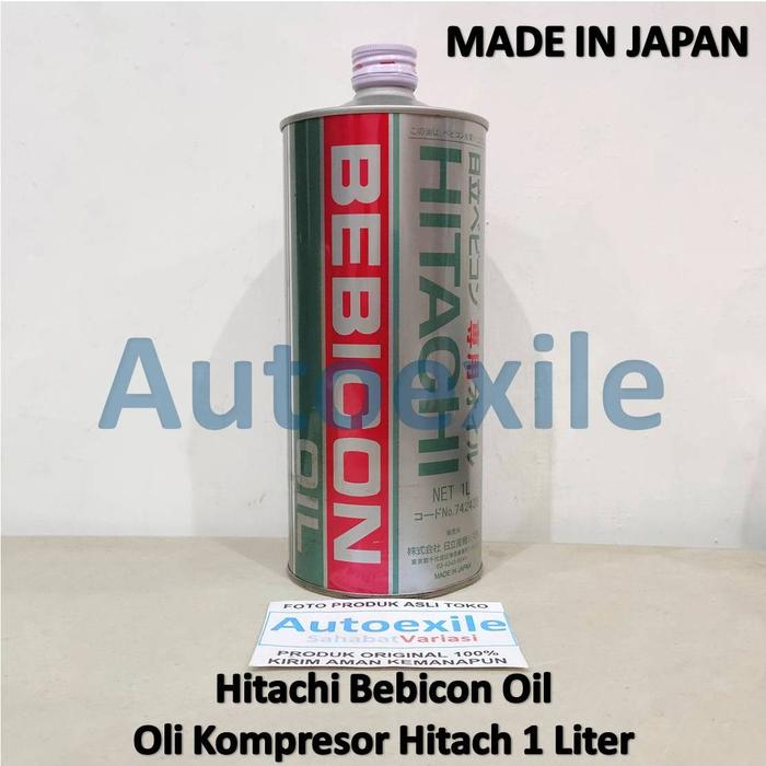 Gambar Hitachi Bebicon Compressor Oil Made in Japan Oli Kompresor Bebicon Hitachi 1 Liter - Kuning dari Autoexile undefined Tokopedia