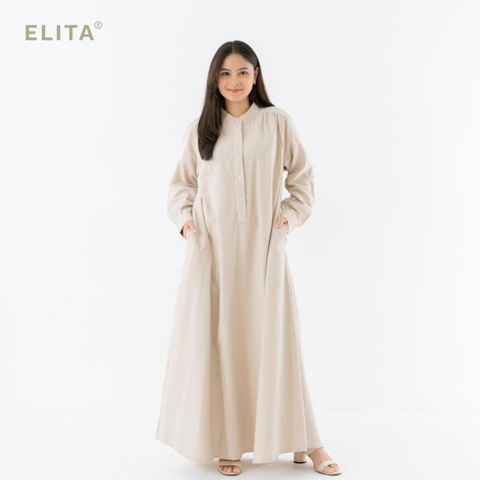 Gambar ELITA NISKALA DRESS Elita Katun Pakaian Wanita - BLANC, PETITE dari Elita Kerudung undefined Tokopedia