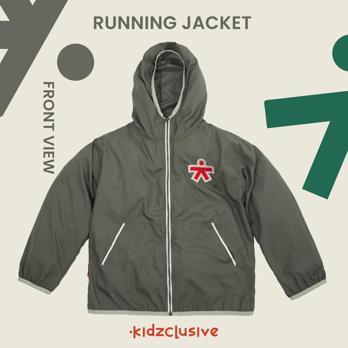 Gambar Kidzclusive - Running Jaket | Jaket jogging anak | Jaket olahraga anak laki | jaket parasut anak - Sage, S dari Kidzclusive undefined Tokopedia