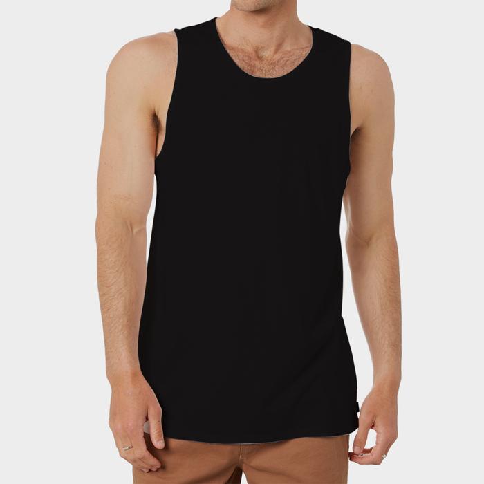 Gambar Kaos Dalam Muscle Fit Singlet Pria - 1 PCS Katun Hitam - HITAM, XL dari MUSCLE FIT undefined Tokopedia