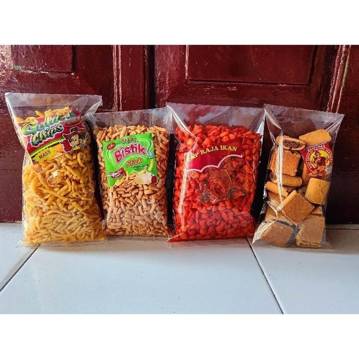 Gambar Paket Bundling Jajanan Jadul Tahun 90an Raja ikan Putra Bali Golden Chip Bistik dari Diah Snack shop undefined Tokopedia