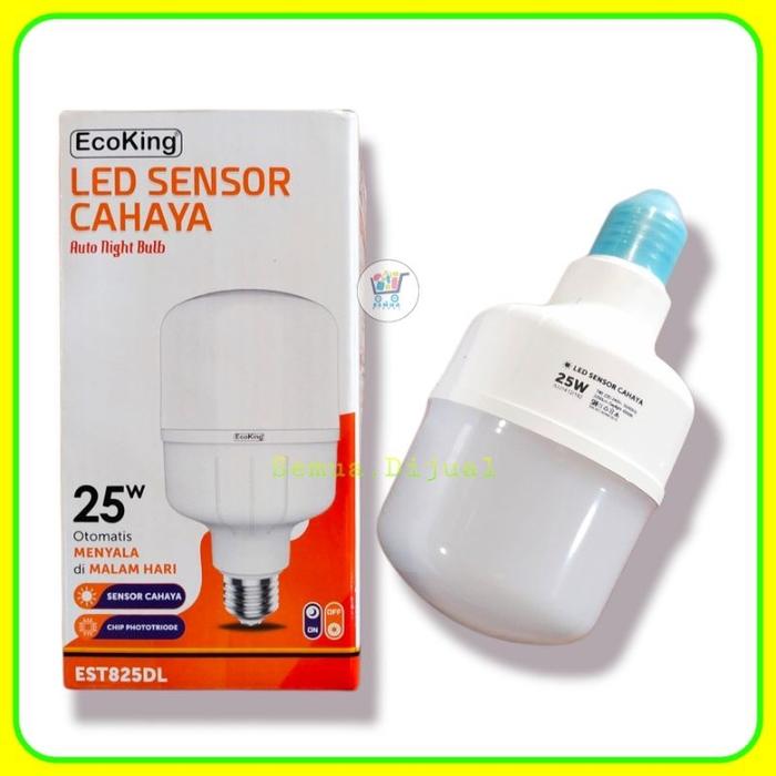 Gambar Lampu Sensor Cahaya 25Watt Lampu Otomatis nyala mati  Lampu Led Sensor Cahaya 25watt Ecoking Lampu Otomatis Nyala saat Gelap dari Semua.Dijual undefined Tokopedia