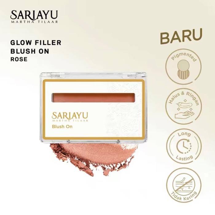 Gambar Sariayu Glow Filler Blush On - Coral dari FazzaBeauty undefined 2 Tokopedia