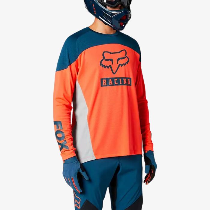 Promo FOX Racing Defend Long Sleeve Jersey MTB Sepeda Gunung