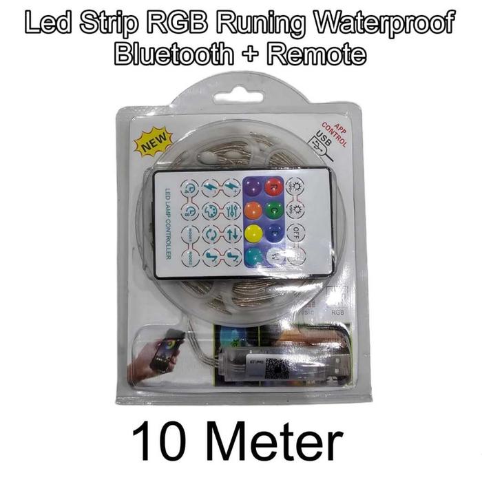 Gambar PPLUS LED Lampu String Hias 5V Led Strip RGB Runing Waterproof Bluetooth + Remote Lampu Dekorasi LED String Bluetooth / Fairy Light Pohon Natal & Ulang Tahun / Leather Line Light Symphony - 10METER dari DANNY-Store_NEW undefined Tokopedia