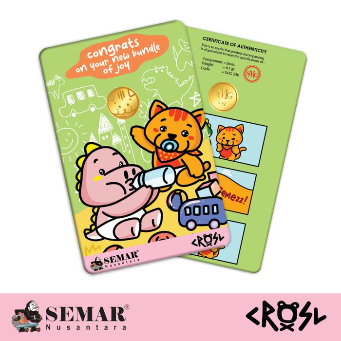 Gambar Logam Mulia SMG Gold CRSL Newborn Emas Batangan Semar Nusantara dari SMG Gold 24K undefined Tokopedia