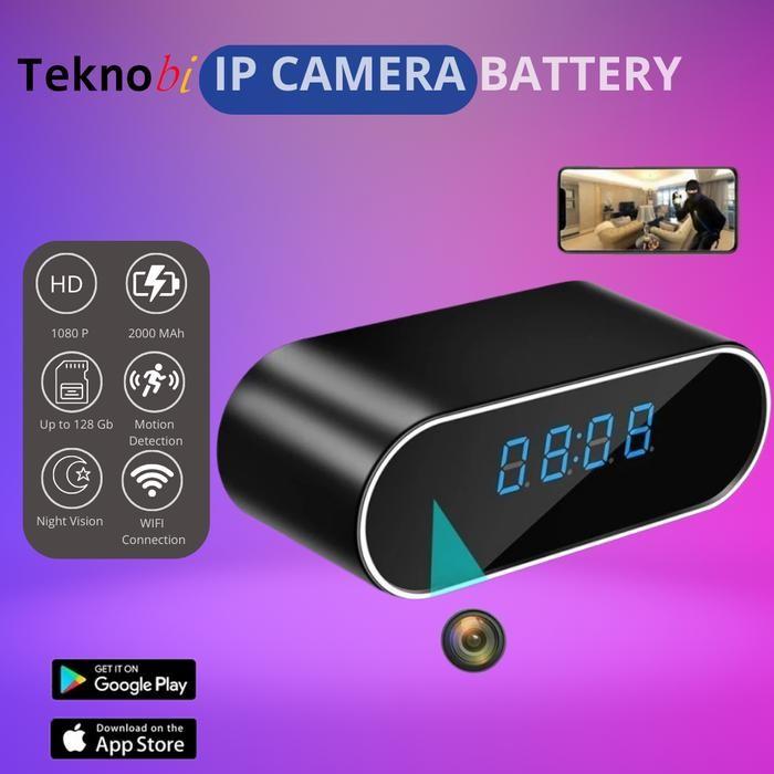Jual SPY Kamera Keamanan Wifi Wireless IP Camera CCTV Teknobi Jam