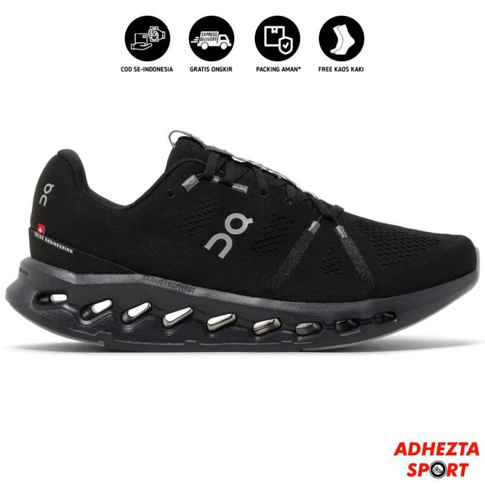 Gambar (BISA COD) Sepatu Lari Pria On CloudSurfer All Black - 42 dari ADHEZTA SPORTWEAR undefined Tokopedia