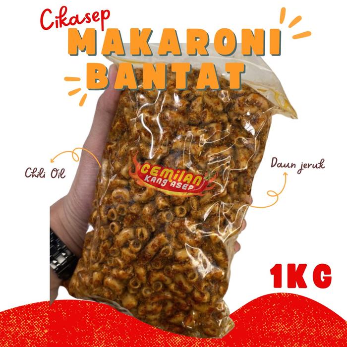 Gambar MAKARONI BANTAT PIPA KANG ASEP 1KG Camilan Bumbu Spesial Daun Jeruk Pedas Food Snacks Cemilan Makanan Kering - Original Daun Jeruk dari Cemilan Kang Asep undefined Tokopedia