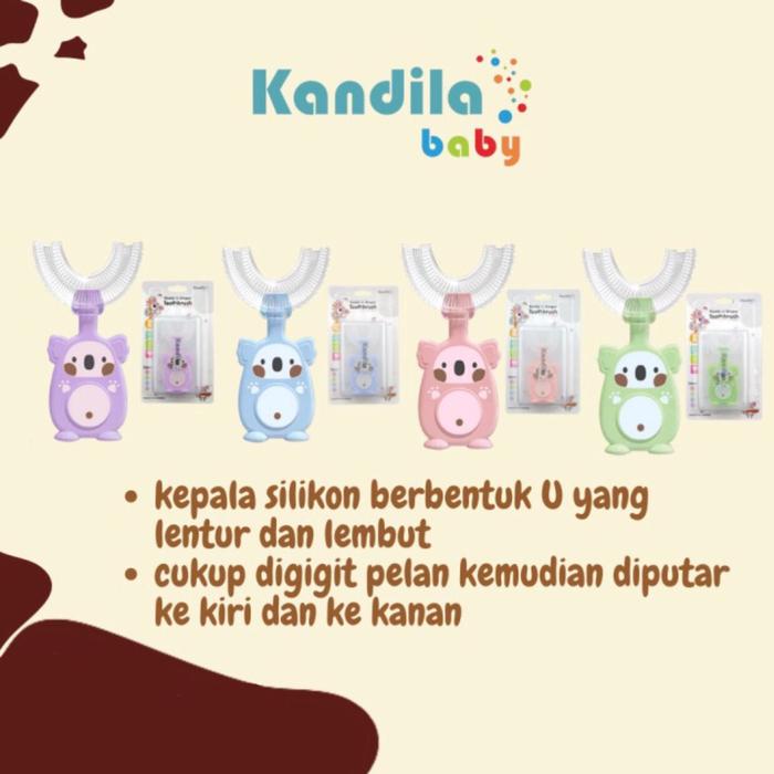 Gambar Kandila Baby - Koala U Shape Toothbrush KDL037-2 - Biru dari Mamaboobabykids undefined Tokopedia