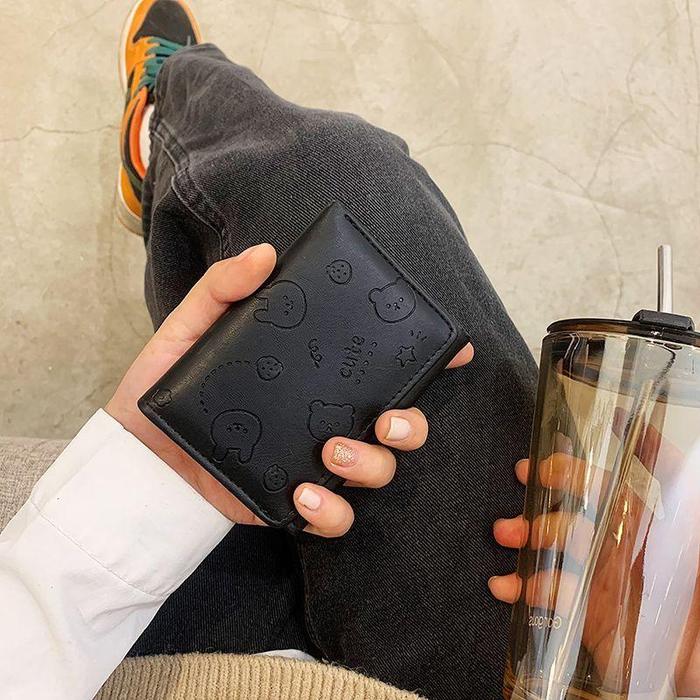 Gambar Smile Goddess Dompet Import Wanita Dompet Import Dompet Cewek Kekinian Dompet Lipat Dompet Lucu Korea  Dompet Kartu Kulit PU Wadah/Dompet Koin - HITAM dari SmileGoddess undefined Tokopedia