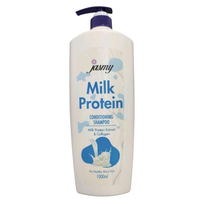 Gambar JASMY Milk Protein Extract with Collagen Conditioning Shampoo Impor Malaysia Pump 1000ml | Sampo Kolagen untuk Rambut Sehat dan Berkilau dari Vilox undefined Tokopedia
