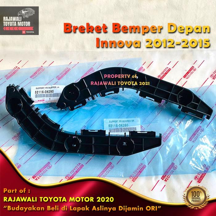 Gambar Breket Depan Grand Innova 2012-2015 Kiri Kanan Support Bemper Dudukan Bracket Bumper New Original Toyota 52115/6-0K090 - Kiri Penumpang dari Rajawali Toyota undefined Tokopedia