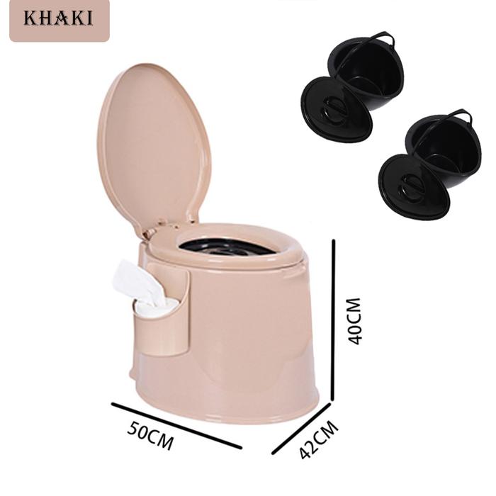 Gambar Tidy Tribe Duduk portable Pispot kursi Toilet duduk Toilet kursi Pispot lansia Kursi pispot Ibu hamil toilet training Potty chair anak Bayi Kloset Toiletnya dapat dipindahkan Deado dapat berfungsi sebagai sarung tangan Dudukan - Khaki(2 ember) dari Tidy Tribe undefined Tokopedia