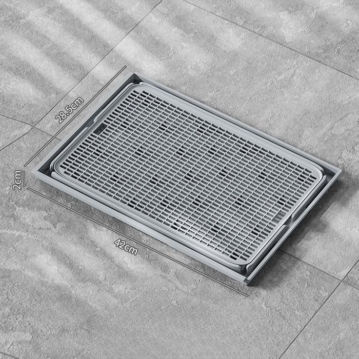 Gambar Vixplorn 2 IN 1 Cat Litter Mat Alas Litter Box Dan Desain Lapis Ganda Yang Dapat Dilepas Tikar Kotoran Kucing Bantalan Anti-kebocoran Pasir - Abu-abu Muda, Pedal dari Vixplorn Kab. Tangerang Tokopedia