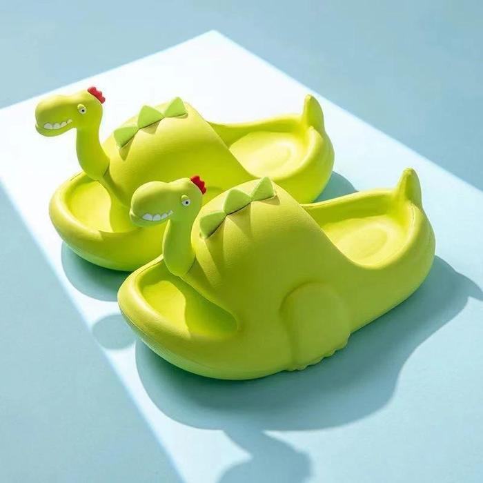 Gambar Qkids NEW Sendal Dewasa Dinosaurus Sandal Rumah Slop Dino Anti Licin Karakter Dino 3D sandal  lebaran  2025  sandal slop karet sandal slop casual Sandal Wanita Empuk sandal  baim  tinggi sandal  jelly  baim  wanita sandal  kodok  skena - Hijau, 24-25 dari Qkids sandal undefined Tokopedia