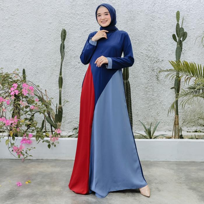 Gambar Yusra Dress by nayastyle .. - Navy, M dari Nayastyle undefined Tokopedia