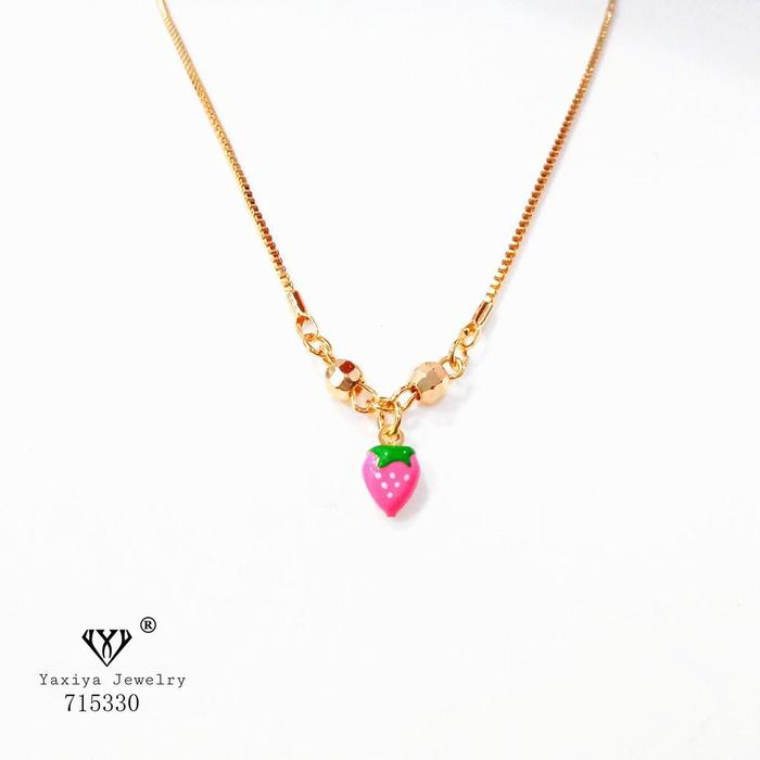 Gambar Yaxiya Kalung Koye Anak Strowberry   563 - pink dari YAXIYA JEWELRY undefined Tokopedia
