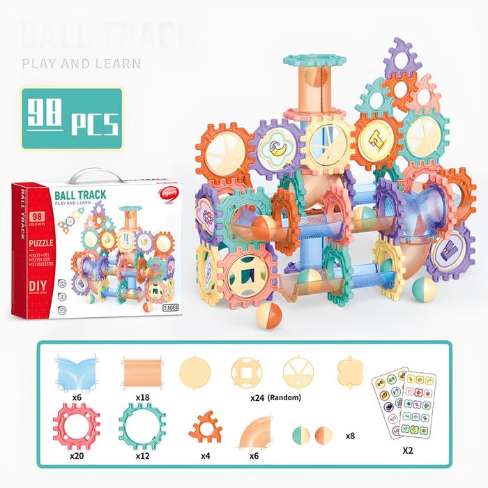 Gambar BALL TRACK PLAY AND LEARN 98 PCS - Isi 98 PCS dari Clover Lynn Store undefined Tokopedia