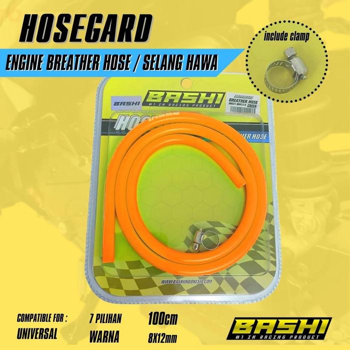 Gambar BASHI - Selang Hawa Mesin Bashi Hosegard Breather Hose 8x12 Tpu Fleksibel Oil Catch Tank Udara Vacumm Boost Radiator Universal - KUNING dari BASHI INDONESIA undefined Tokopedia