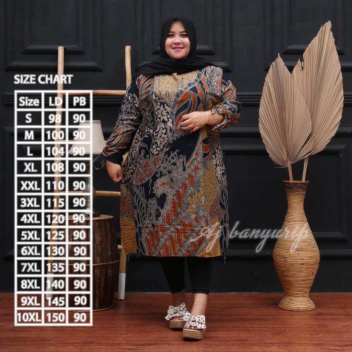 Gambar (Aj Banyurip) Bisa COD / BAYAR DI TEMPAT / Tunik Batik Murah Jumbo / Motif Seno Kawung Hijau / Kembang Seno Cokelat / Manggar Abu - SENO KAWUNG HIJAU, S dari Aj Banyurip undefined 5 Tokopedia