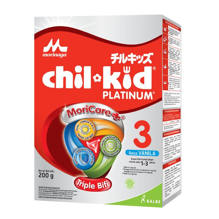 Gambar MORINAGA CHIL KID PLATINUM MORICARE+ TRIPLE BIFI 200 GRAM - Vanila dari Health and Wellness ID undefined Tokopedia