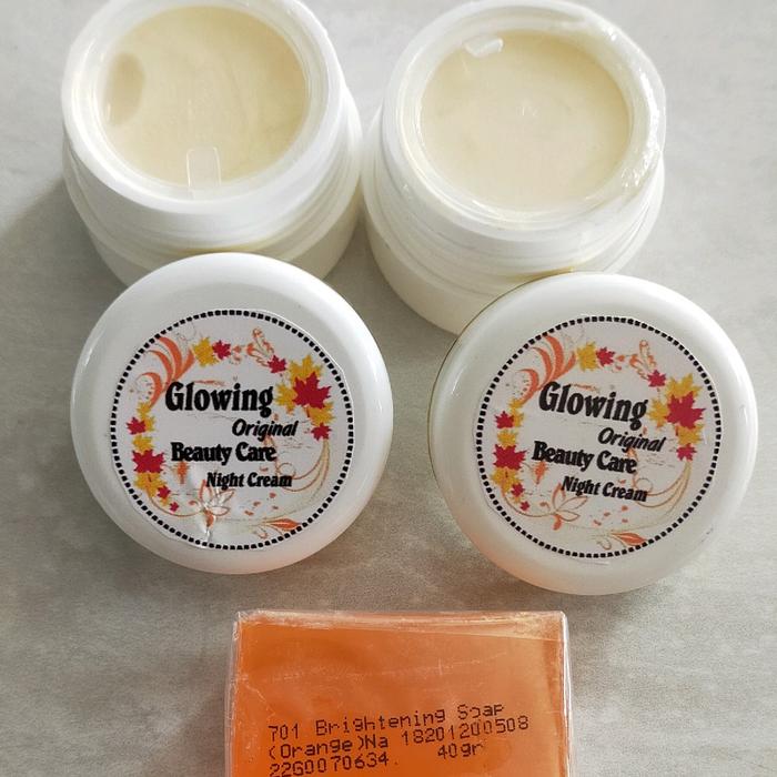 Gambar cream glowing set malam+malam dan sabun - -, - dari tina os grosir aceh utara undefined Tokopedia