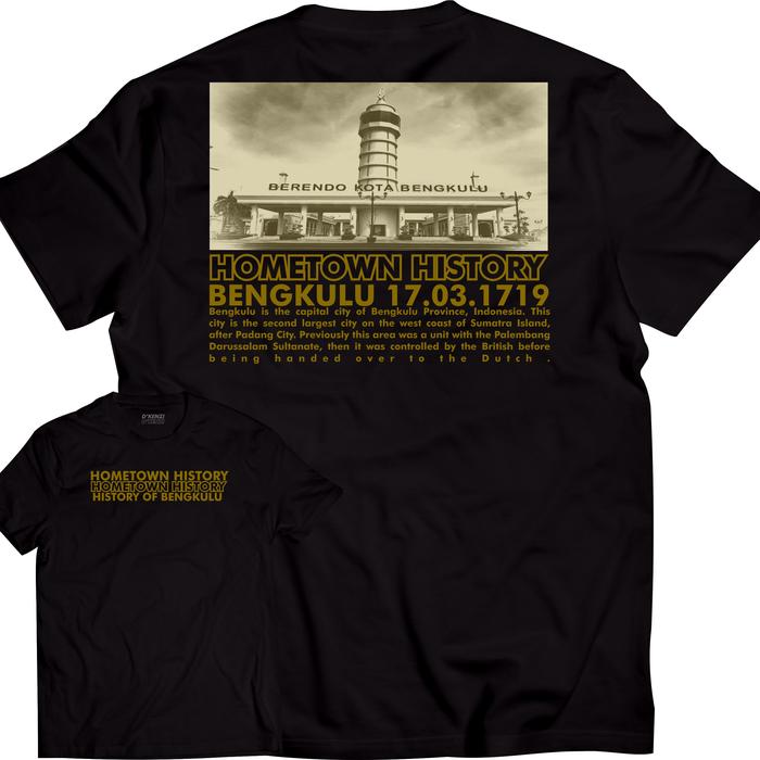 Gambar Kaos Bengkulu Baju Ikon Kota Bengkulu Bahan Cotton Combed 24s - BENGKULU, Hitam L dari Dkenzi undefined 4 Tokopedia