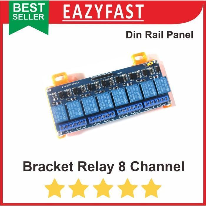 Gambar Bracket Dudukan Modul Relay 8 Channel Module MCB Din Rail Rel Panel - Putih dari Eazyfast Store undefined Tokopedia