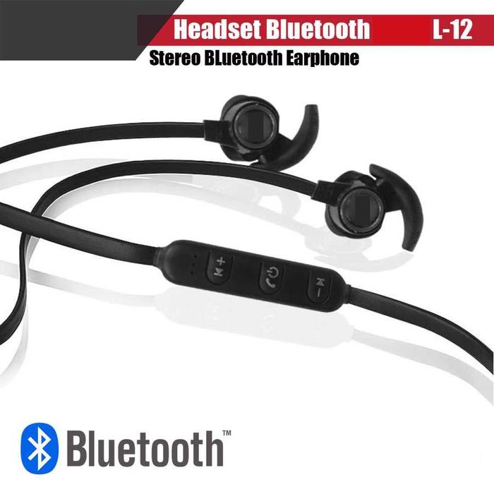 Gambar Hansdsfree Bluetooth L12 / headset bluetooth JB-08 Stereo Pure Bass Wireless Earphone / Headset Bluetooth Microphone Earphones Handsfree  Telepon  Headphone  Headphones - HF L_12 HITAM dari LIGER OFFICIAL STORE undefined Tokopedia