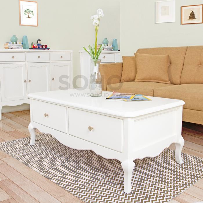 Gambar Meja Tamu SOHO.ID  - Vienna Coffee Table - Ivory (Putih Gading) dari Soho.id Furniture undefined Tokopedia