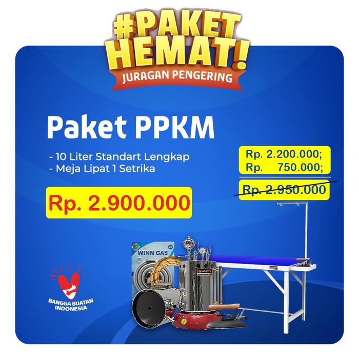 Gambar Paket Laundry HEMAT PPKM ( Paket Pemula Komplit + Meja) - Paket PPKM dari JURAGAN PENGERING undefined Tokopedia