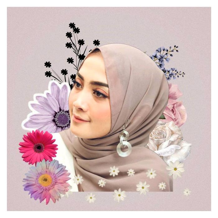 Gambar Aksesoris wanita anting hijab triple spin silver dari Sakhishopnew undefined Tokopedia