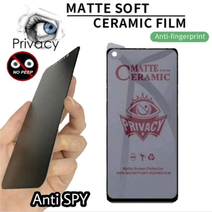 Gambar Samsung J5 2015 , J5 Pro , J6 2018 ,  j6+ Tempered Glass Keramik Hitam Matte Spy / TG Anti Privacy - Samsung J5 Pro dari Grosir Acc Hp Semarang undefined Tokopedia