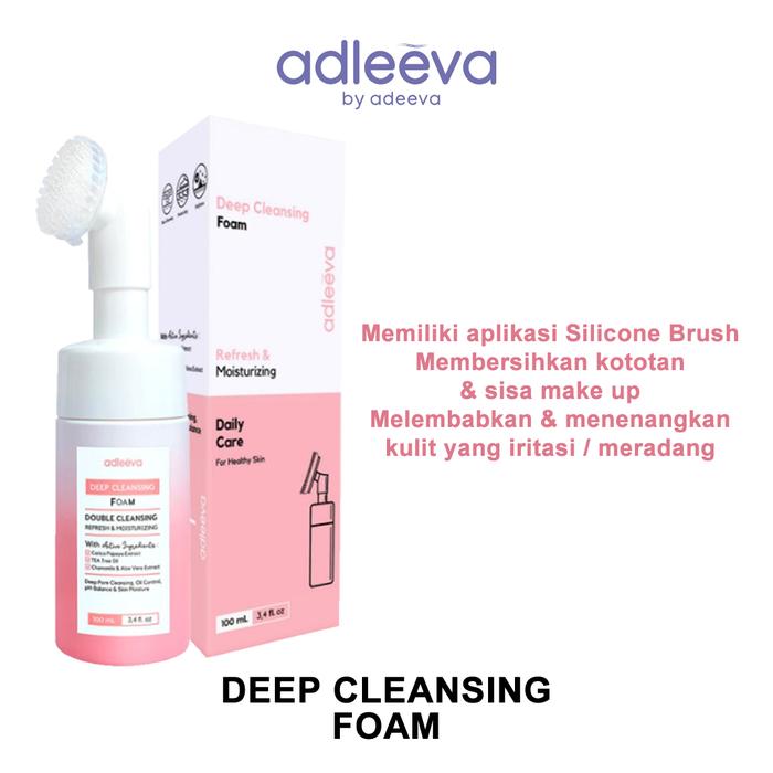 Gambar Adleeva Deep Gentle Cleansing Foam - Adleeva Facial Wash | Adleeva Sabun Cuci Muka - DEEP CLEANSING FOAM dari Unilac Store undefined Tokopedia