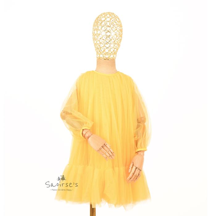 Gambar Saoirse's Zelia - Dress Tutu Anak Perempuan Baju Gaun Mewah Balita Toddler Midi Dress Tulle Cantik Modern Casual Gaun Pesta Birthday Wedding Photo Studio Korean Style Natal - Kuning, S dari Saoirse's Store ID undefined Tokopedia