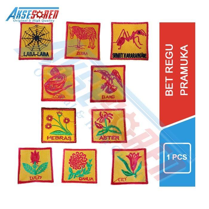 Gambar Bet Regu Pramuka Bordir [Bunga/Hewan] / Atribut Pakaian Pramuka / Perlengkapan Pramuka / Perlengkapan Sekolah / Lambang Regu Pramuka Putra Dan Putri - Laba-laba dari Aksesoren undefined Tokopedia