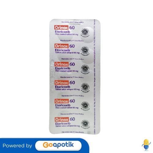 Gambar ORINOX 60 MG STRIP 10 TABLET dari Apotek Kosambi By GoApotik undefined Tokopedia
