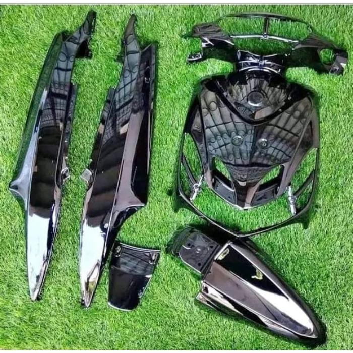 Gambar Cover full body halus Yamaha Mio smile warna moonlight red - Hitam polos dari isal sparepart undefined Tokopedia